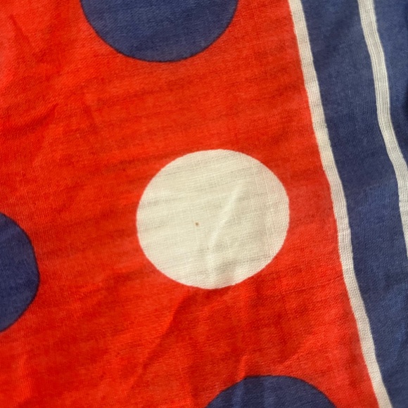 Vintage Vera Neumann ladybug polka dot square scarf handkerchief - Picture 5 of 9